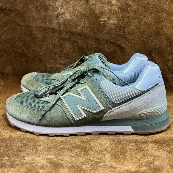 New Balance Olive Green Sneakers - Picture 1 of 9